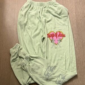 Boys Lie Mint Green Sweatpants with Graphic